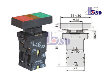 LAY5（XB2）-EW8375 spring return flat button push button swithes